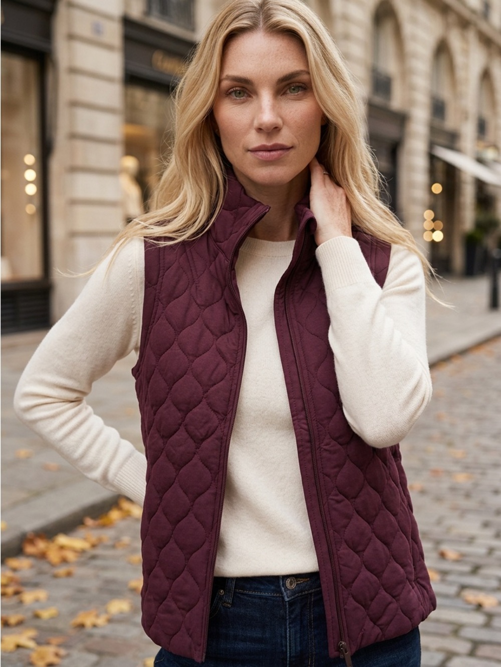 Kirkland Signature vest in Deep Plum